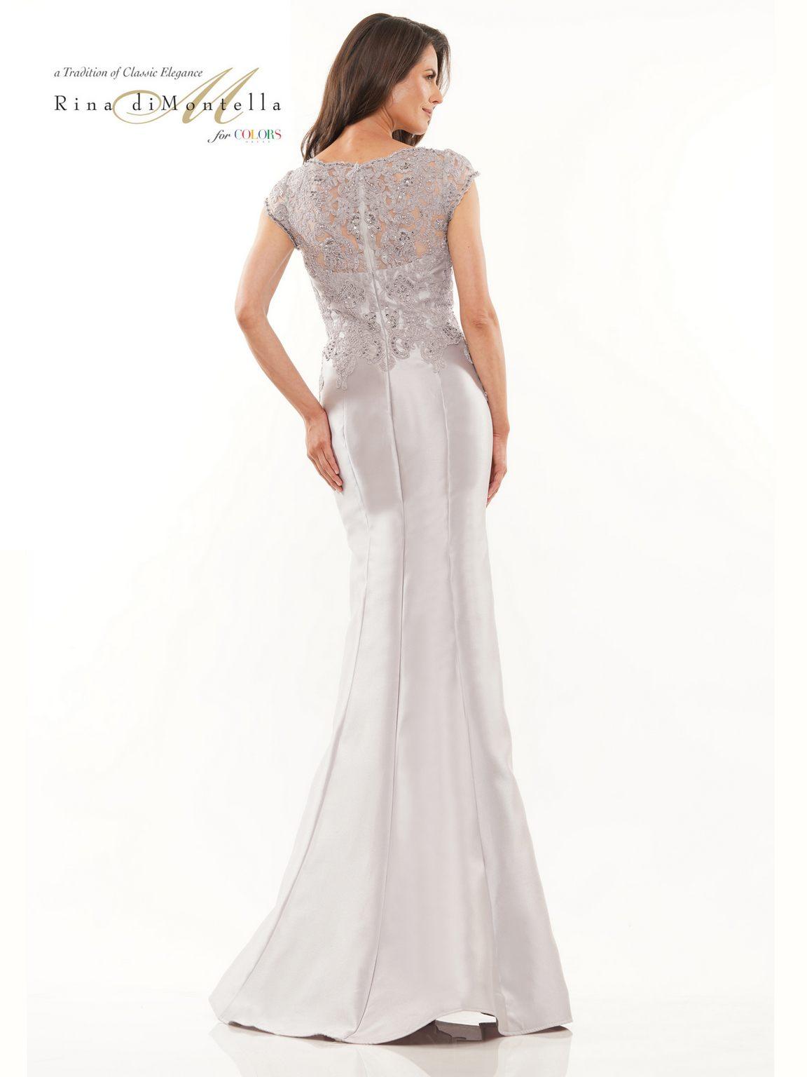 Rina di Montella 2784 Long Cap Sleeve Mother of the Bride Dress