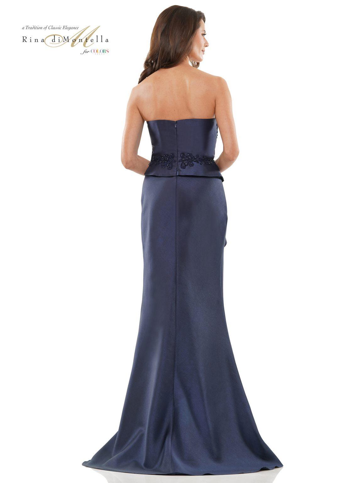 Rina di Montella RD2903 Long Strapless Formal Dress
