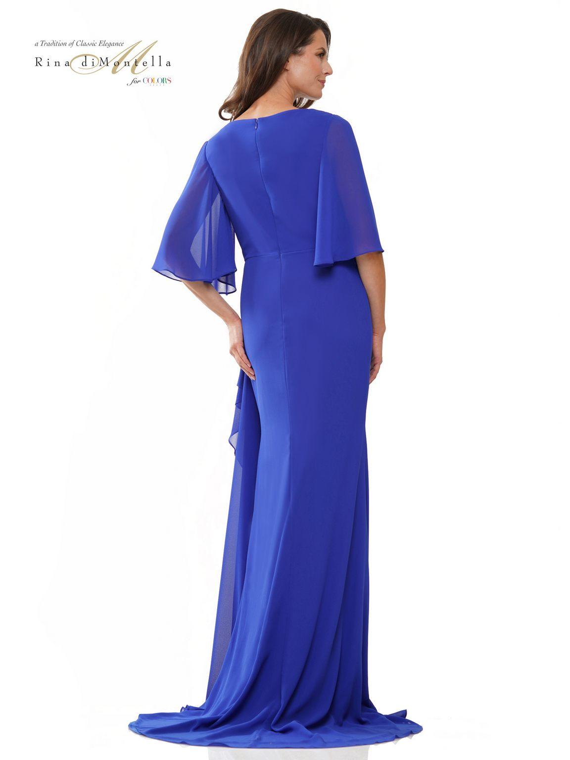 Rina di Montella RD2935 Long Mother of the Bride chiffon Dress