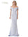 Formal Dresses Long Off Shoulder Formal Mermaid Gown Light Blue