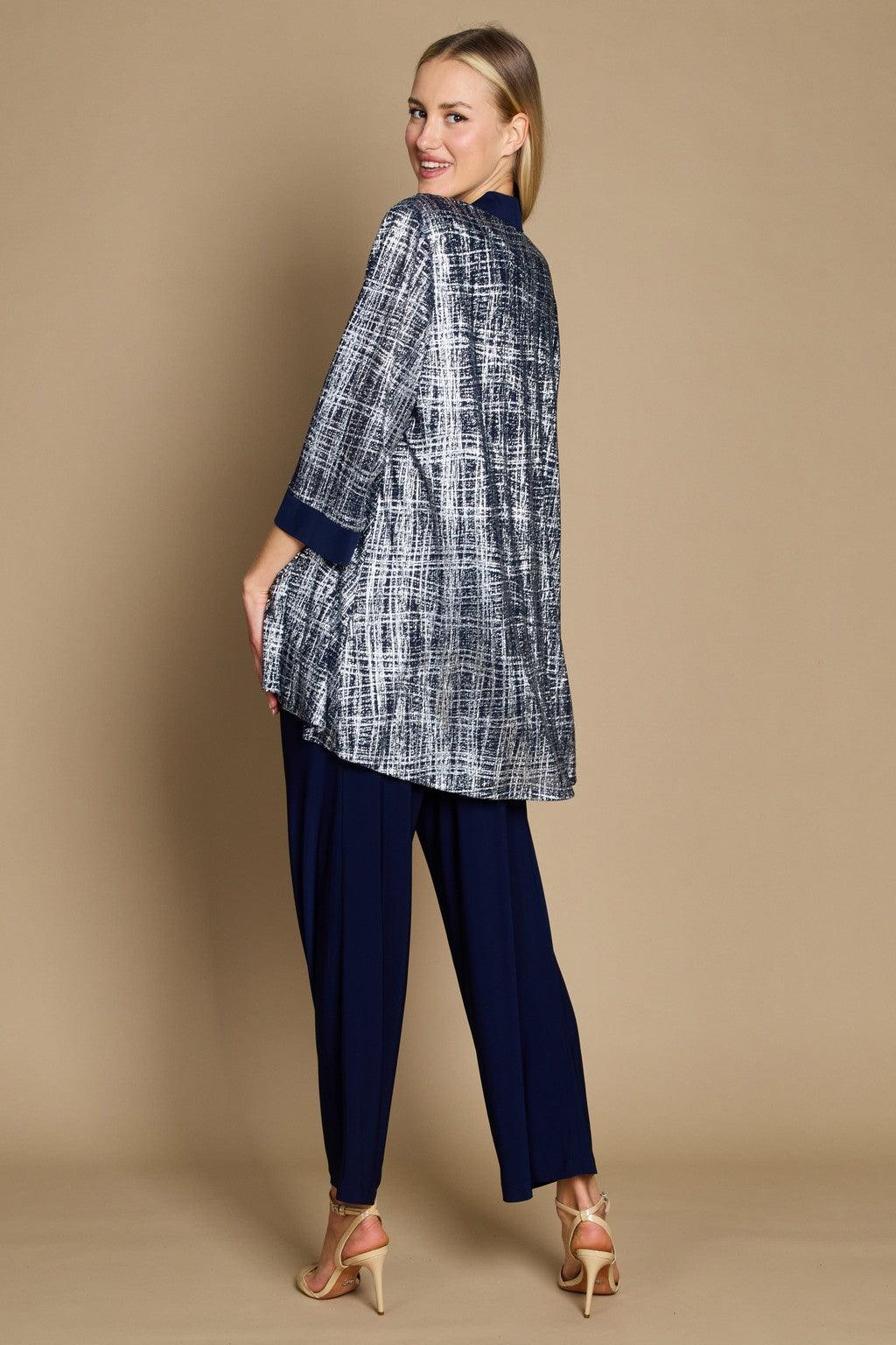 Champagne R&M Richards 2587W Metallic Printed Formal Pant Set for $39.0 ...