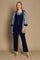 R&M Richards 2587W Metallic Printed Formal Pant Set