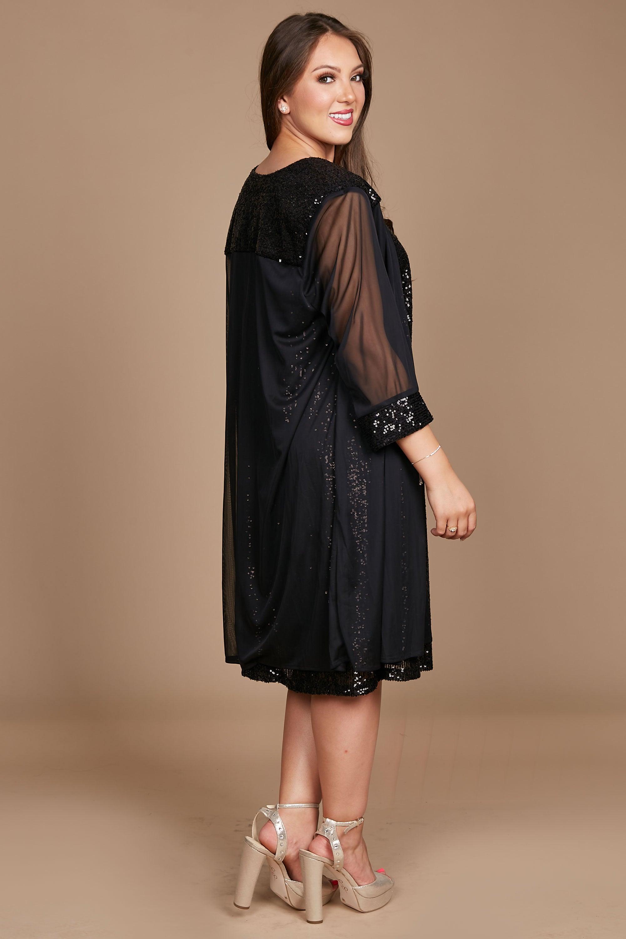 R&M Richards 2762P Short Petite Chiffon Jacket Dress