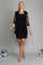 Mother of the Bride Dresses Short Beaded Petite Jacket Dress Black