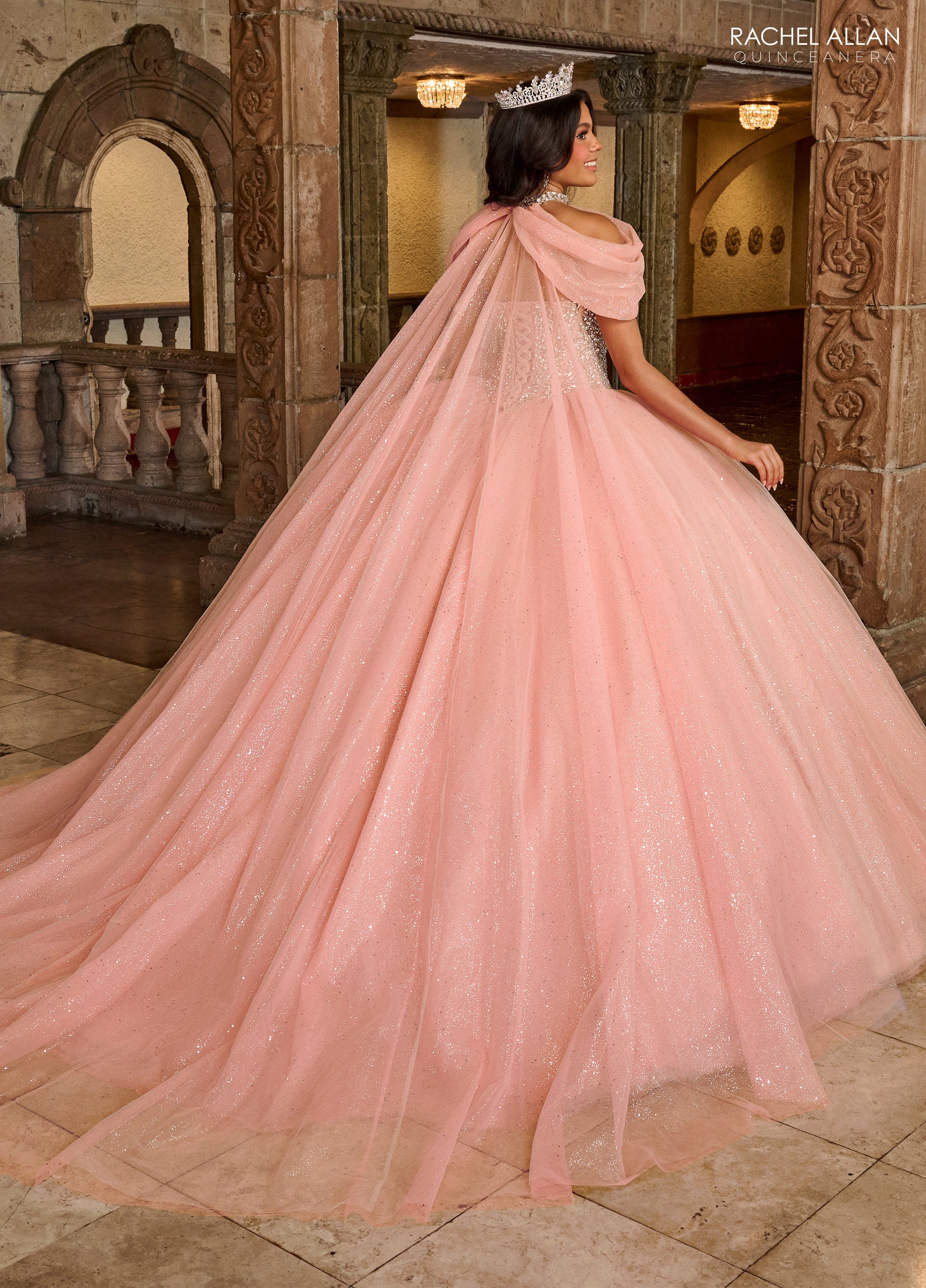 Quinceniera Dresses Long Beaded Quinceniera Ball Gown Coral