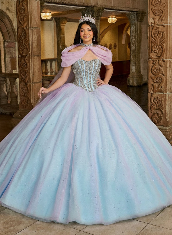 Rachel Allan RQ1130 Long Beaded Quinceanera Ball Gown