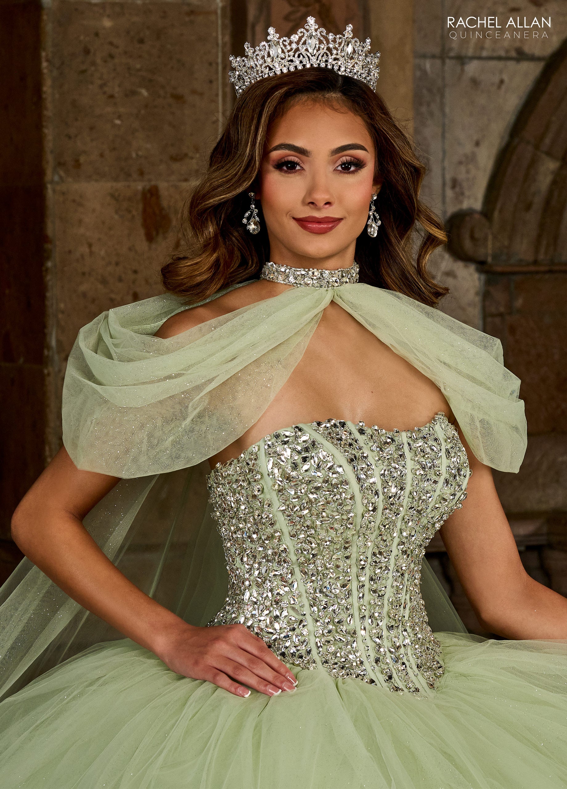 Rachel Allan RQ1130 Long Beaded Quinceanera Ball Gown