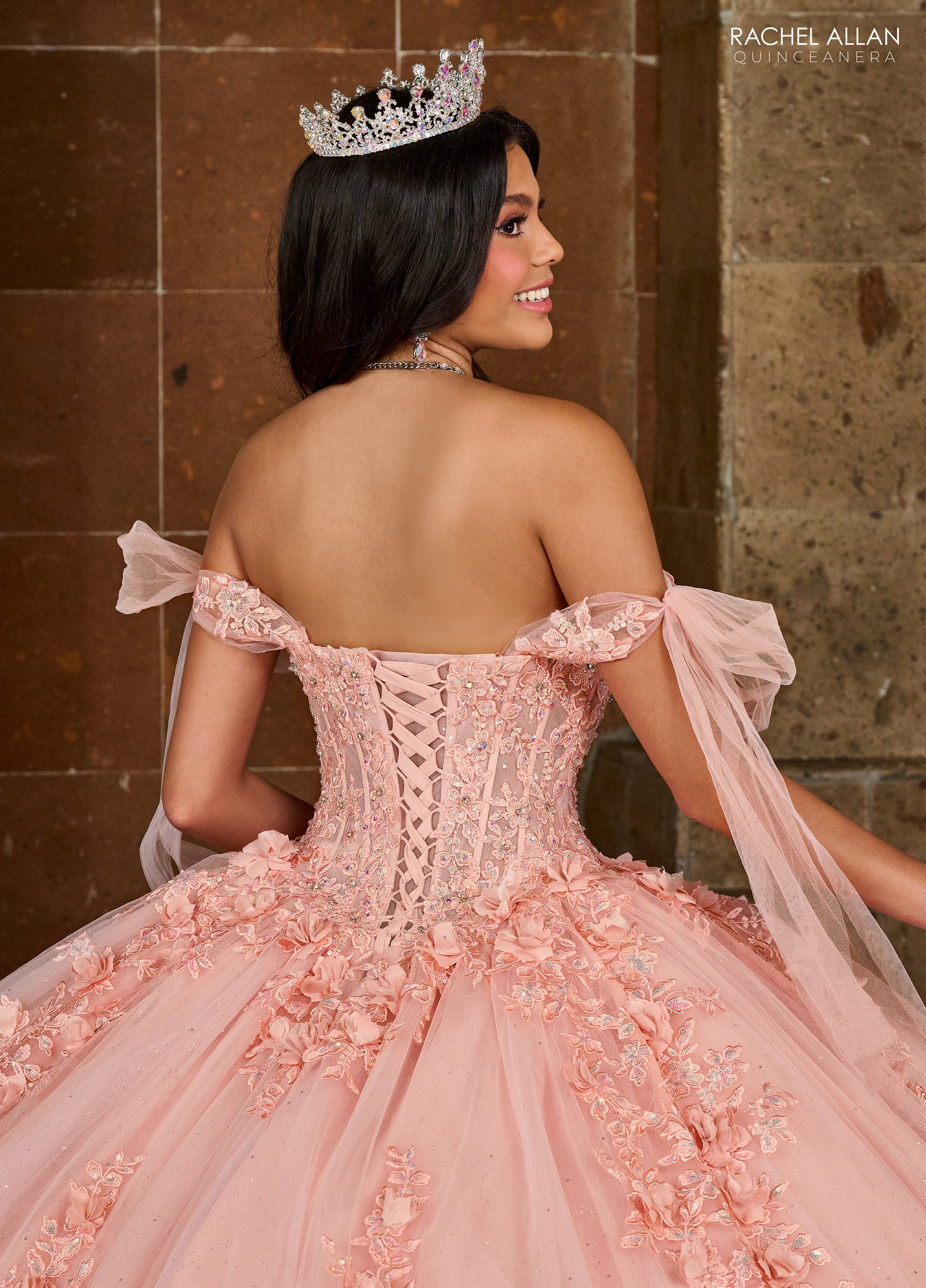 Rachel Allan RQ1132 Applique Quinceanera Long Ball Gown