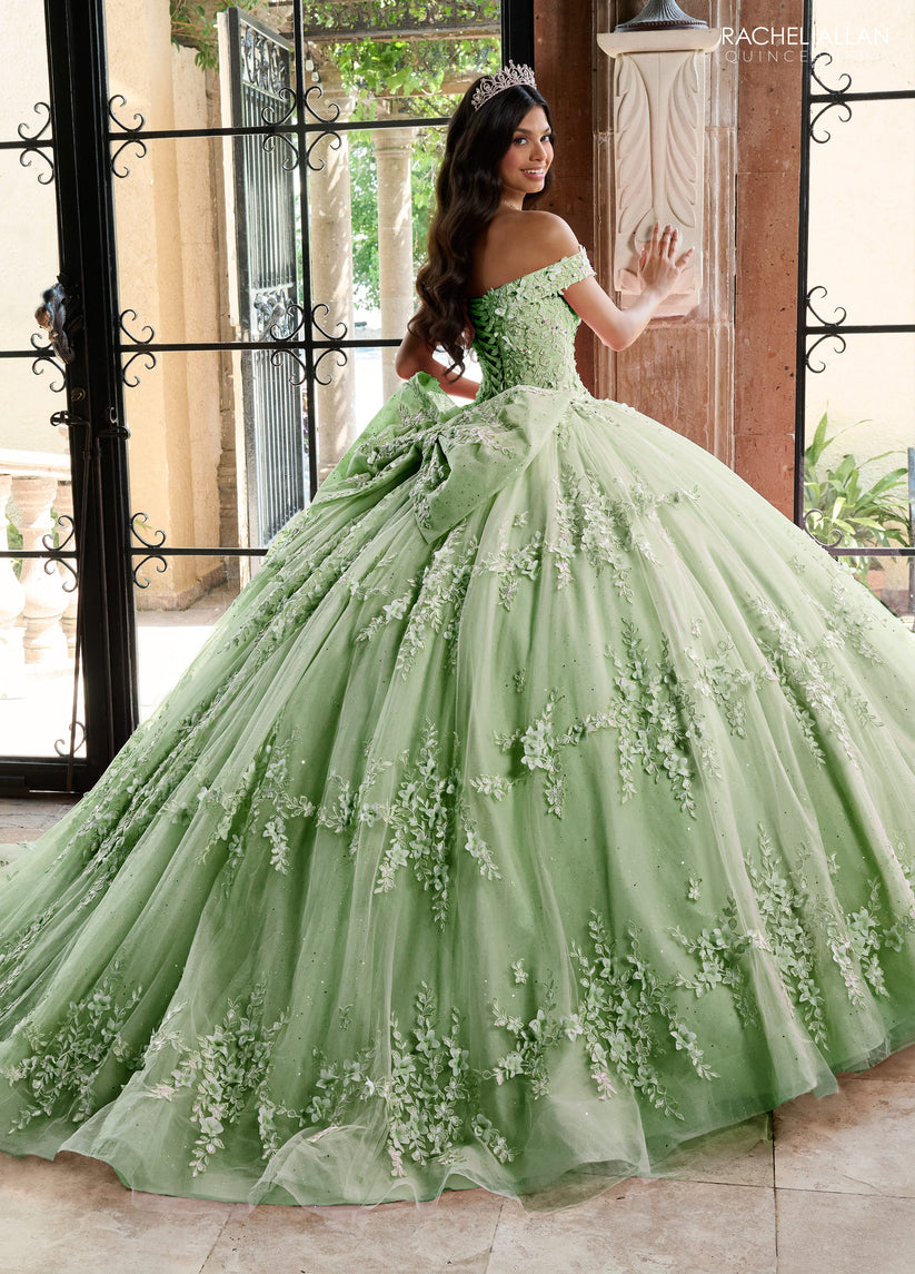 Princess Quinceanera Dress Off Shoulder Sweetheart Beading With 3D Flowers Ball Gown Cloak Tulle Robe De Soirée Y4334 main image 0