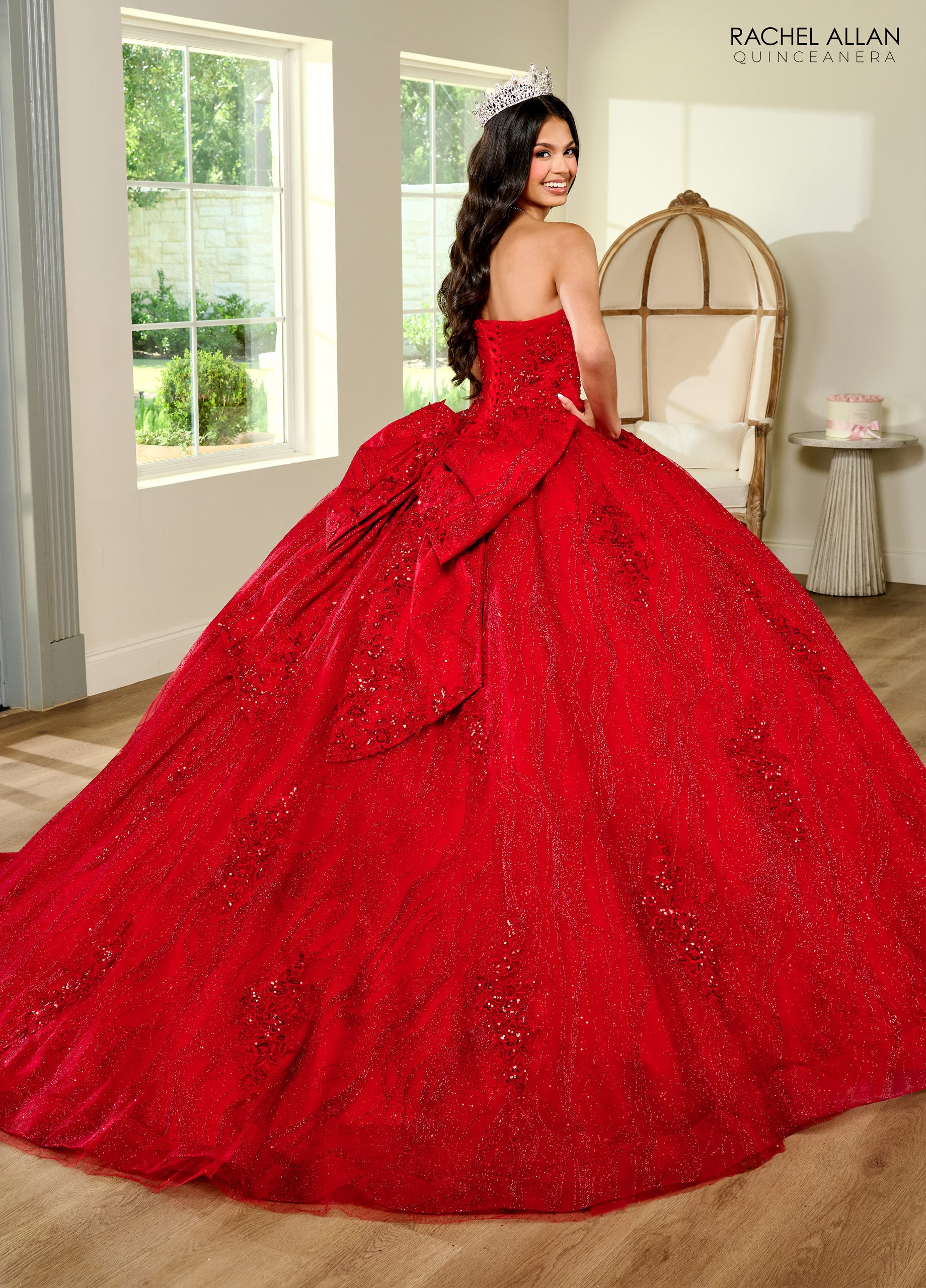 Rachel Allan RQ1135 Quinceanera Applique Long Ball Gown