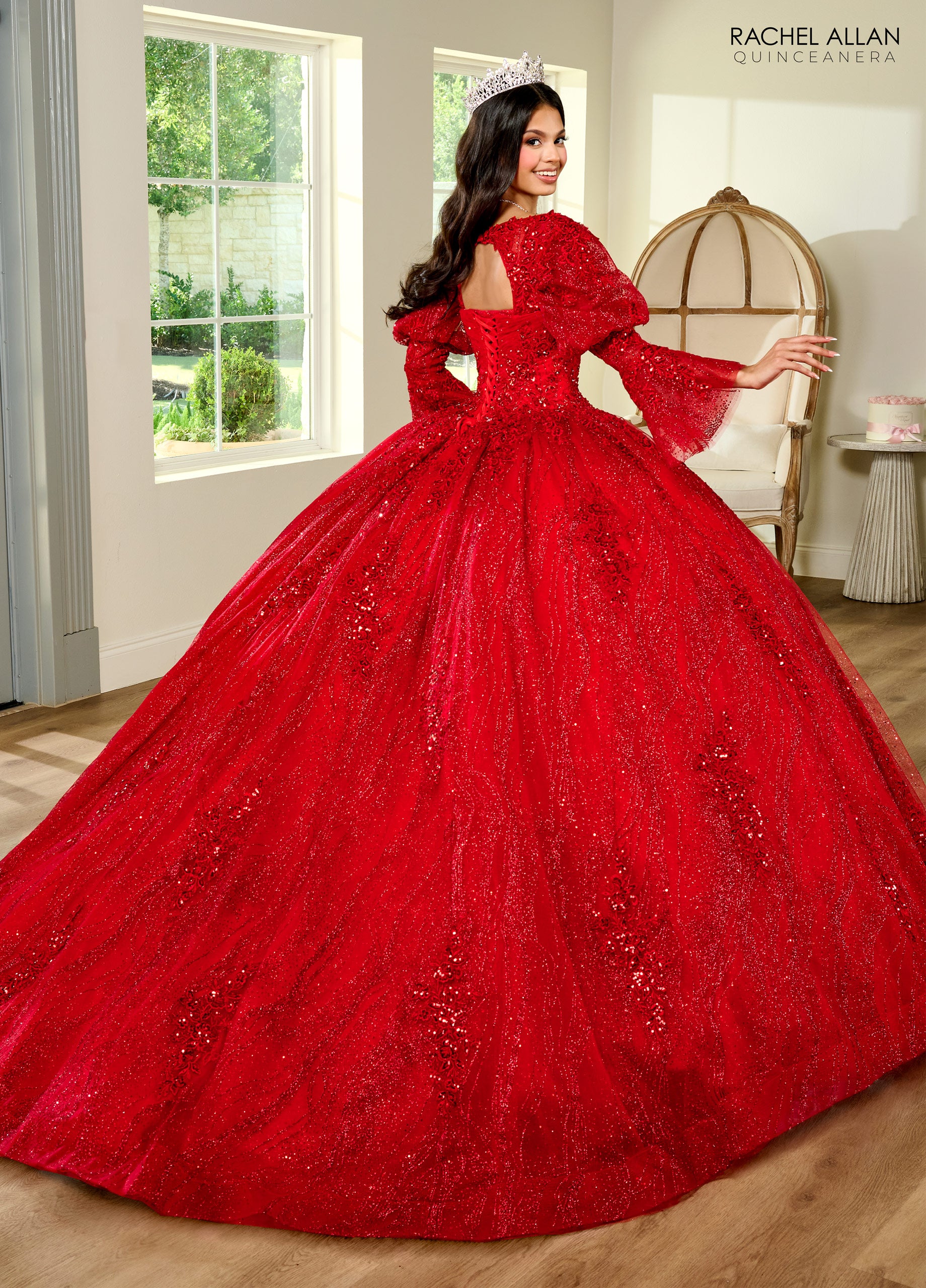 Quinceniera Dresses Quinceniera Applique Long Ball Gown Red