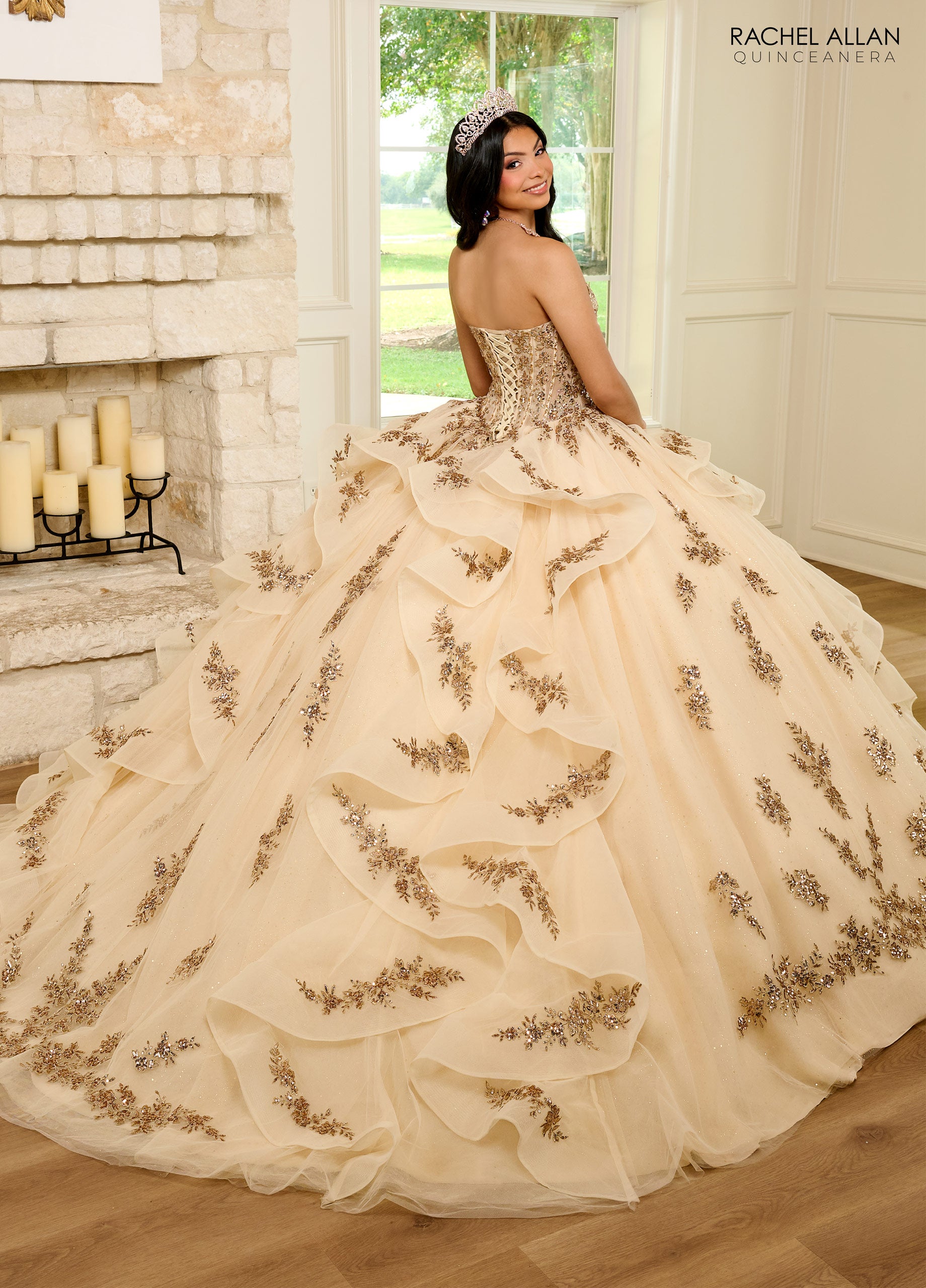 Rachel Allan RQ1138 Quinceanera Jacket Long Ball Gown