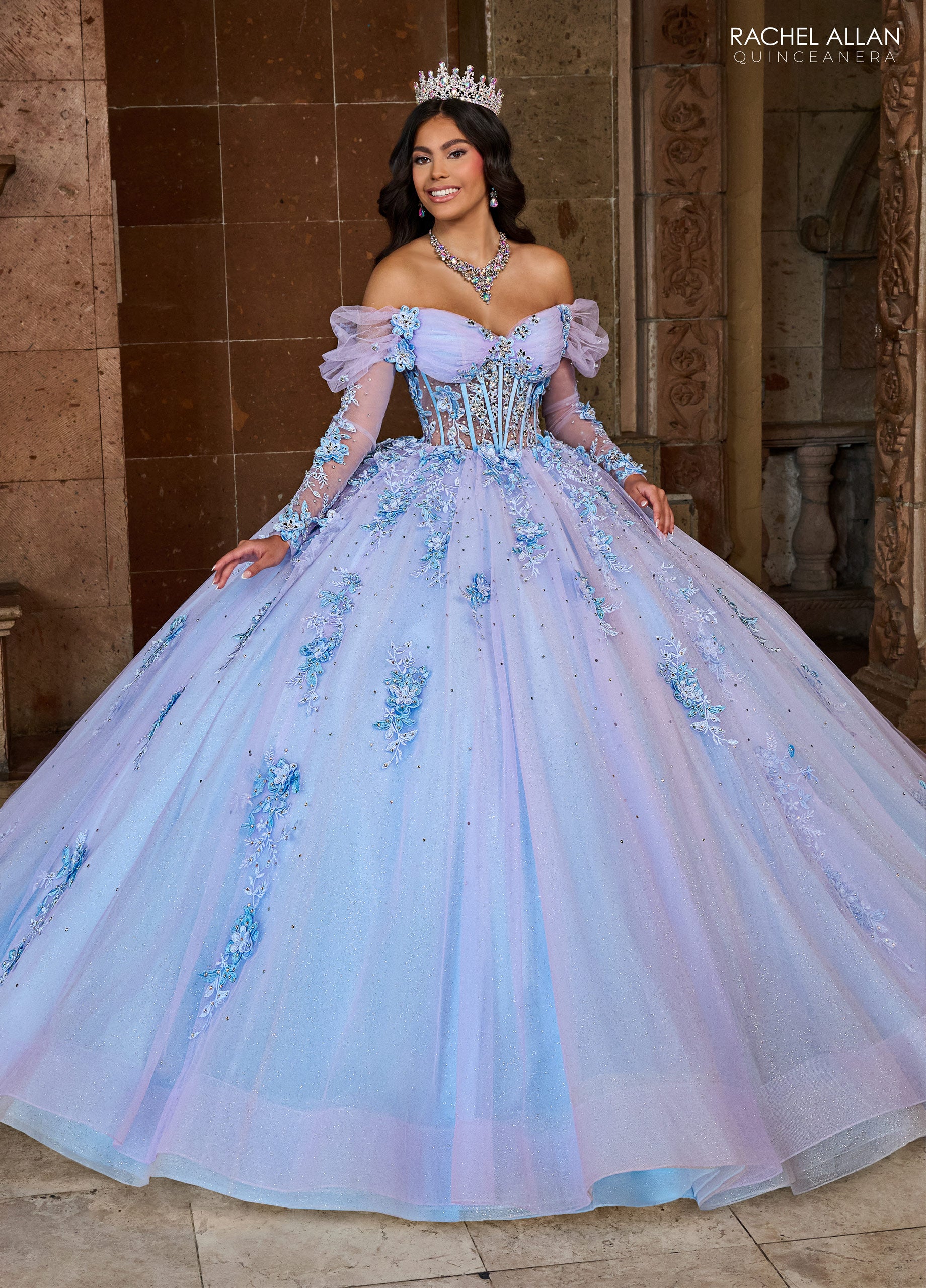 Rachel Allan RQ2188 Long Quinceanera Ball Gown The Dress Outlet Rachel Allan RQ2188 Long Quinceanera Ball Gown The Dress Outlet