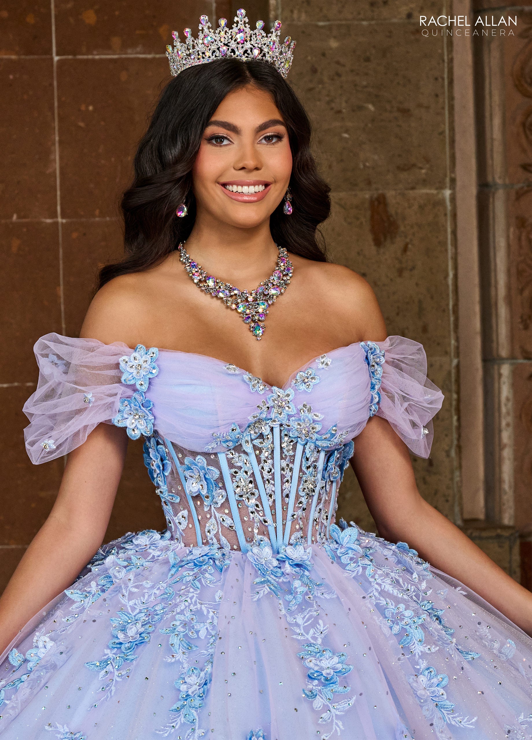 Quinceanera Dresses Long Quinceanera Ball Gown Lilac Light Blue