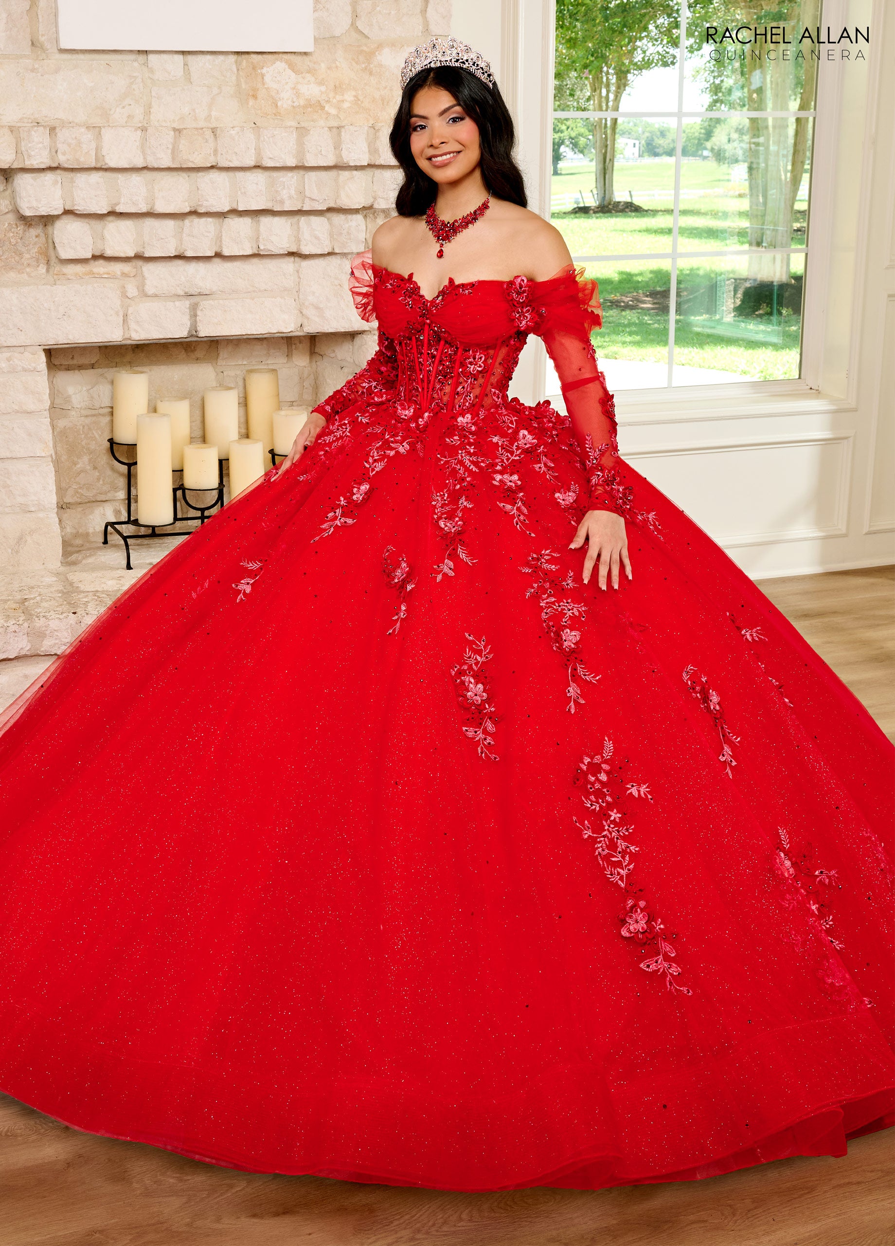 Quinceanera Dresses Long Quinceanera Ball Gown Red