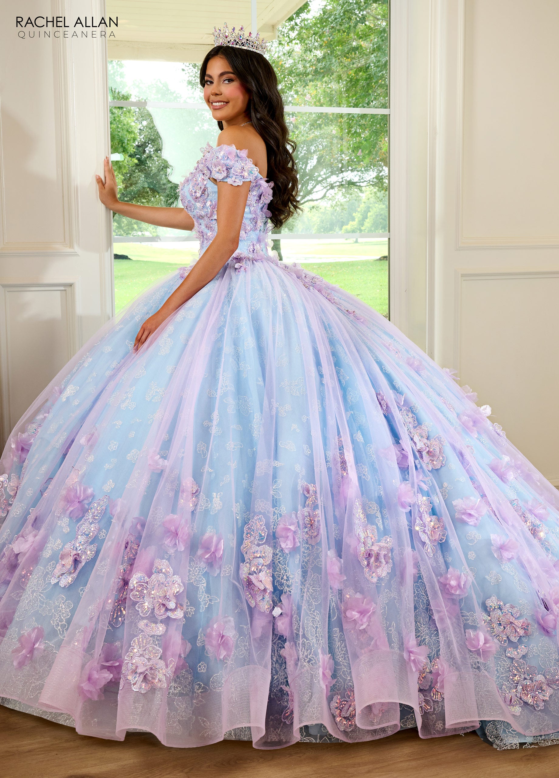 Rachel Allan RQ2190 Quinceanera Applique Long Ball Gown