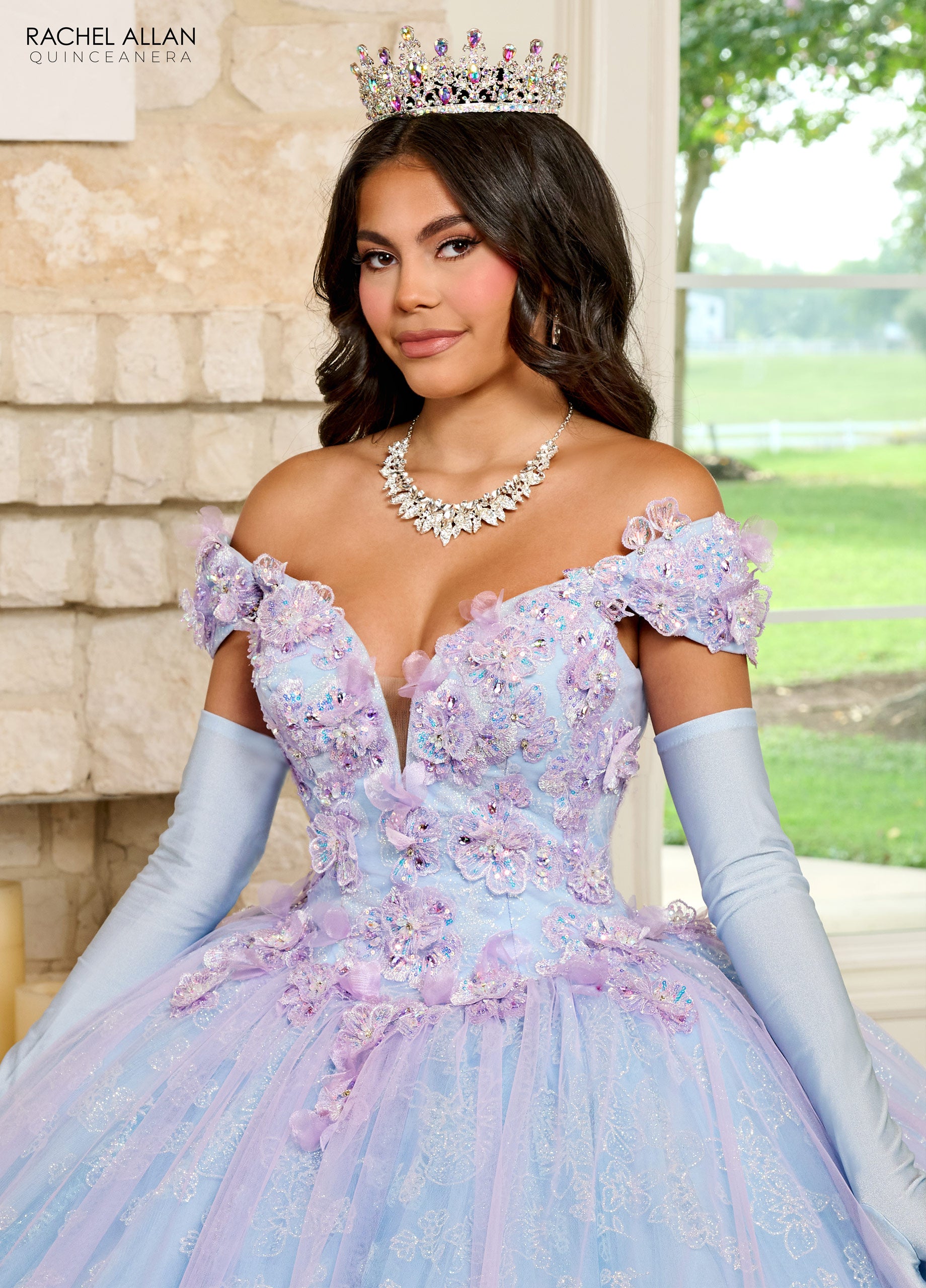 Rachel Allan RQ2190 Quinceanera Applique Long Ball Gown