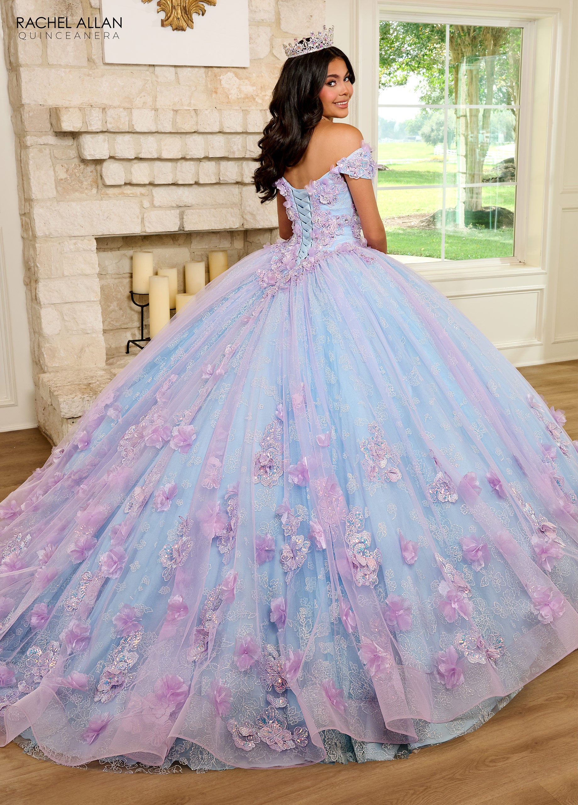 Rachel Allan RQ2190 Quinceanera Applique Long Ball Gown