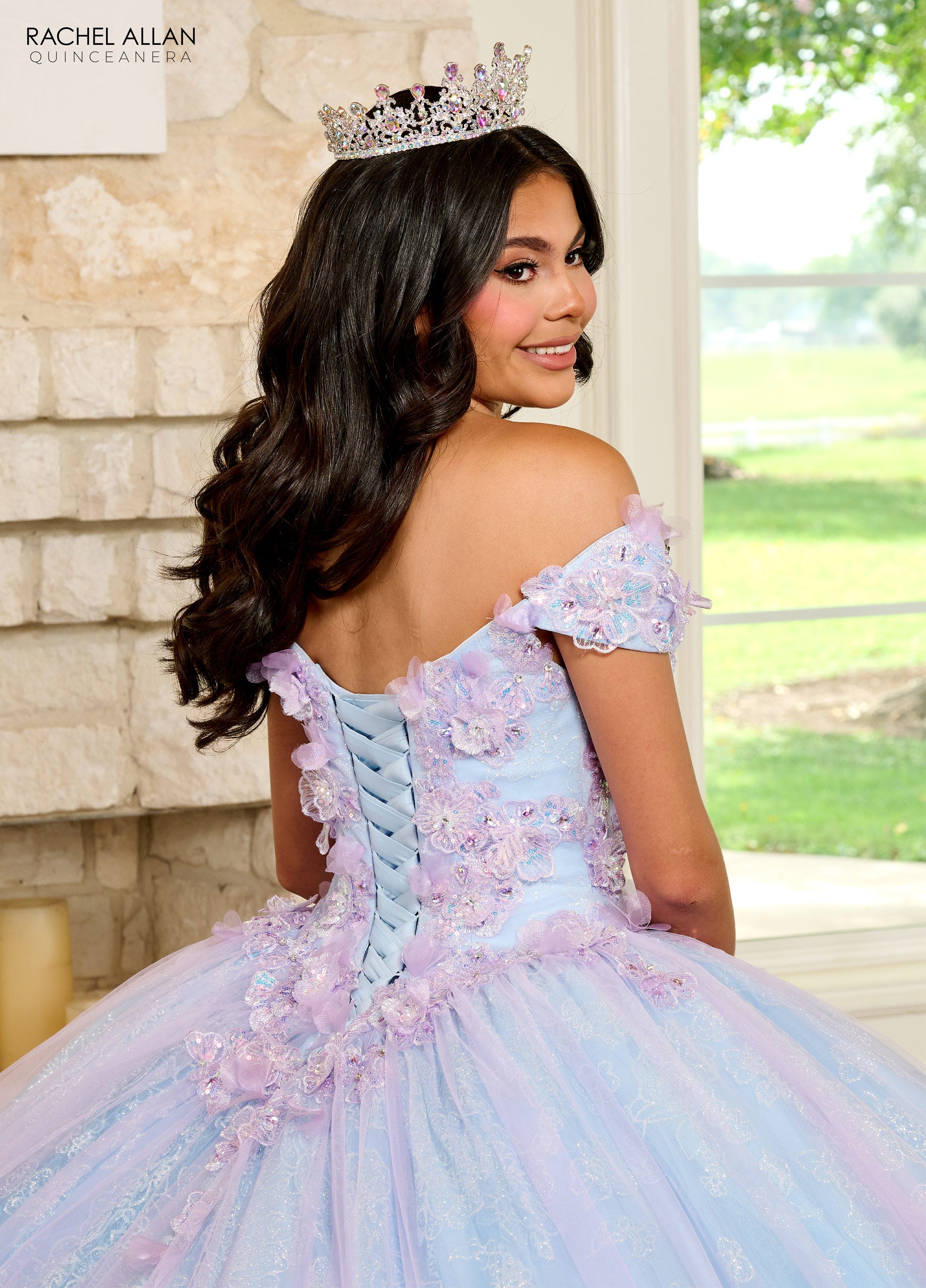 Rachel Allan RQ2190 Quinceanera Applique Long Ball Gown