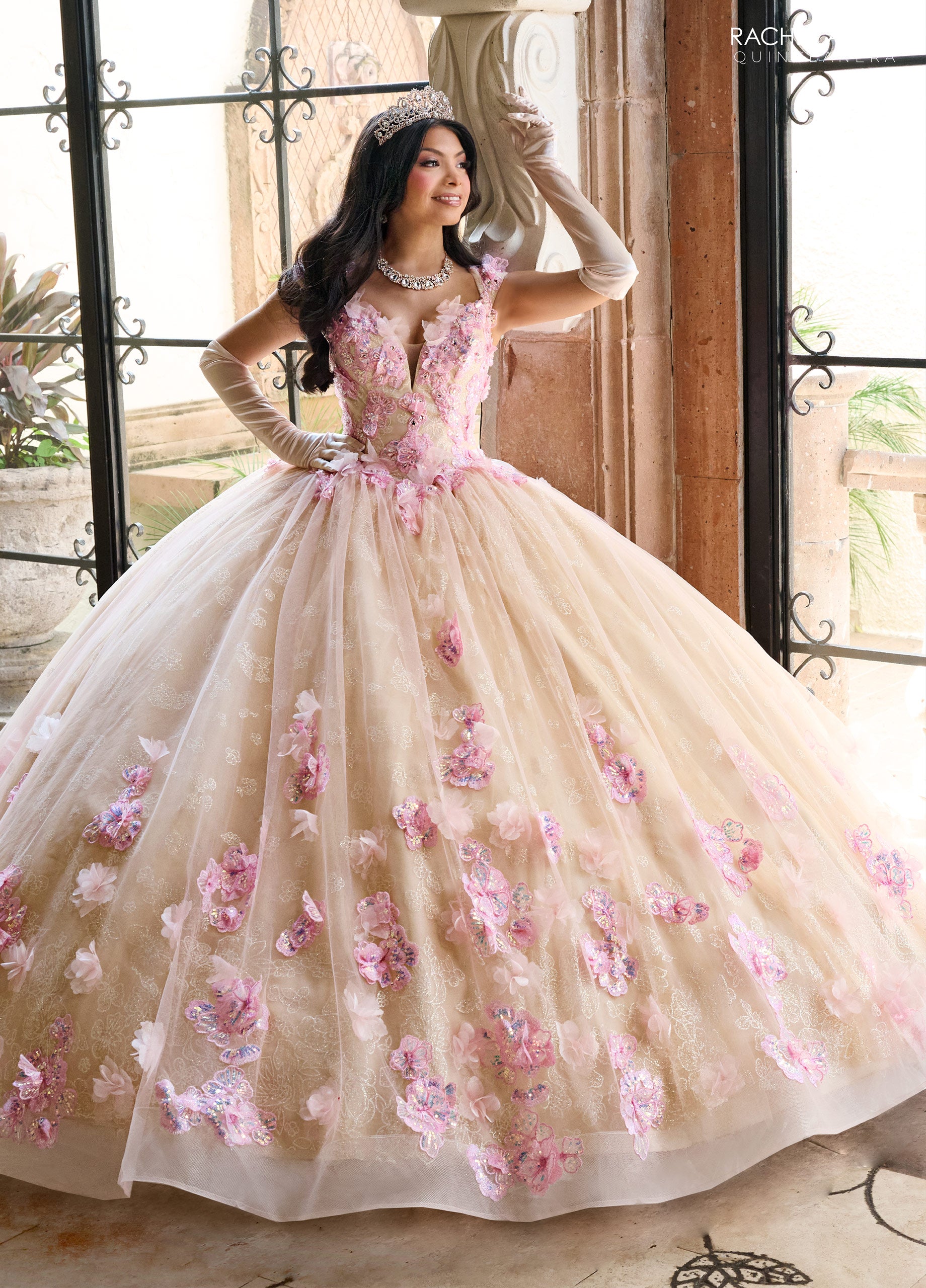 Rachel Allan RQ2190 Quinceanera Applique Long Ball Gown