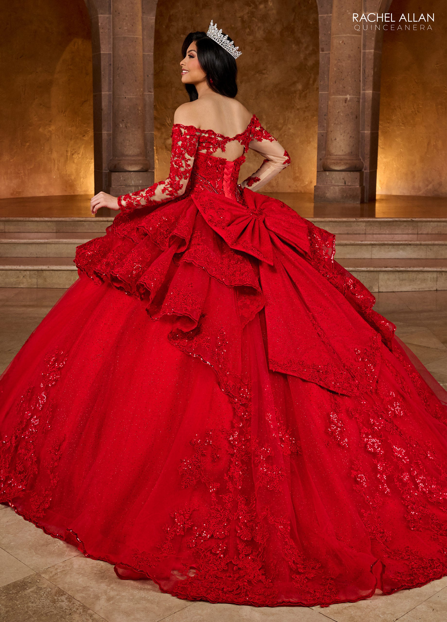 Rachel Allan Royal Red Quinceanera Dresses Red Quinceañera Dress