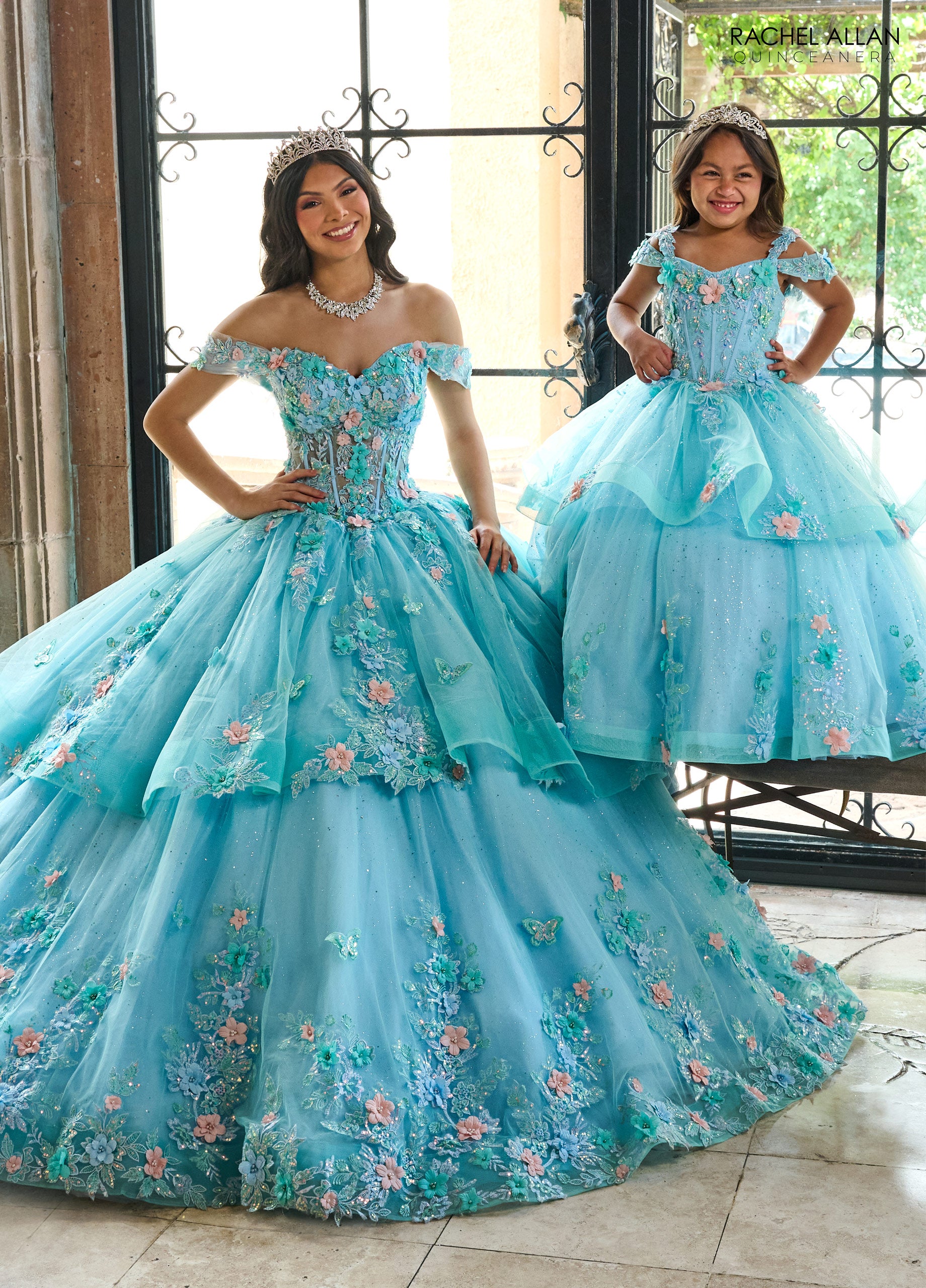 Rachel Allan RQ4043 Long Ruffle Flower Girl Dress
