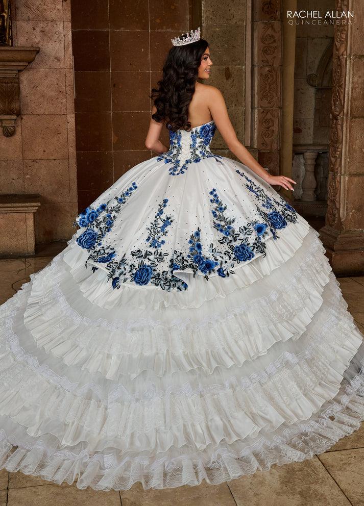 Rachel Allan RQ2191 Quinceanera Detachable Sleeve Long Ball Gown main image 0