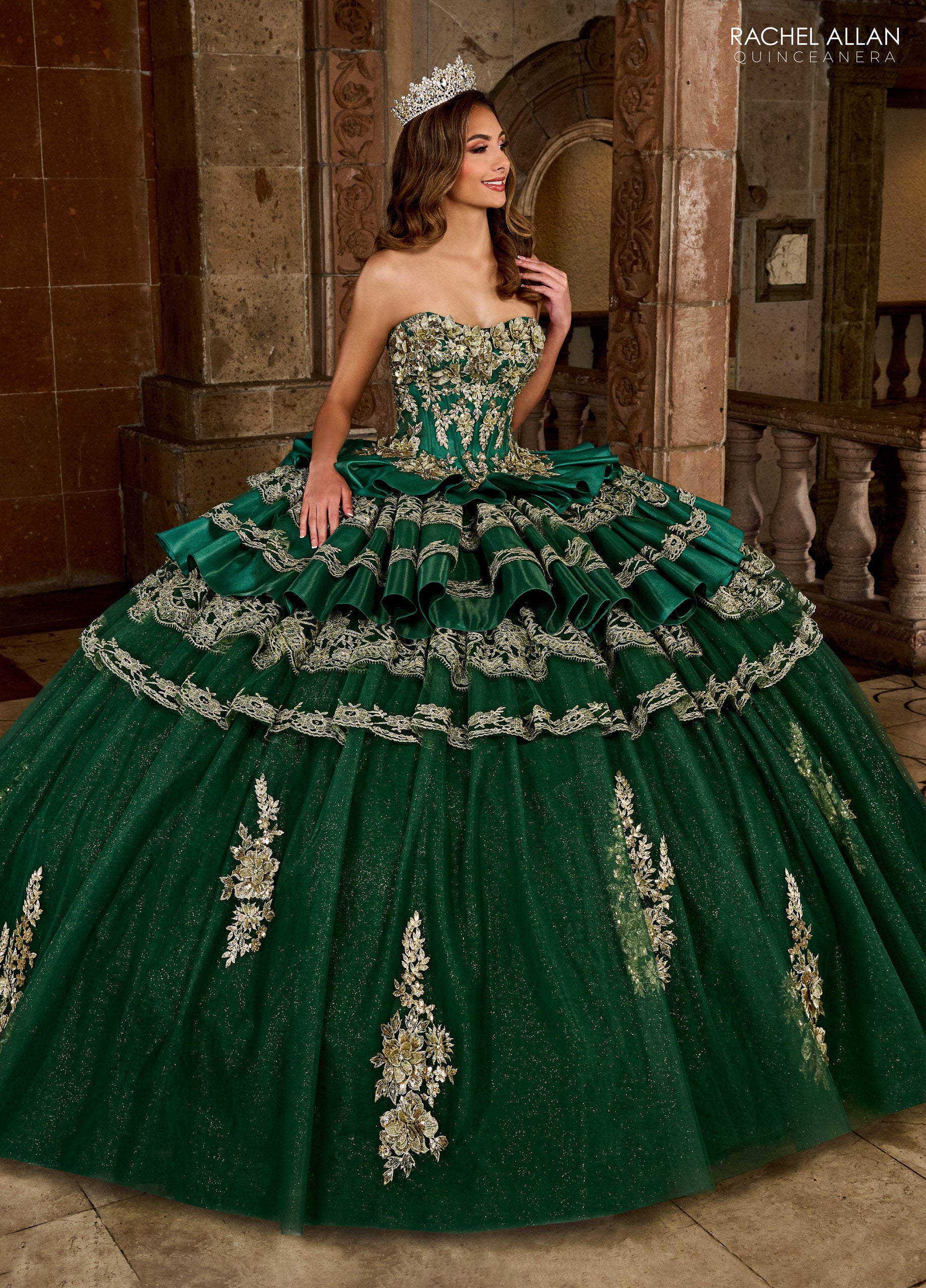 Rachel Allan RQ5003 Long Quinceanera Applique Ball Gown