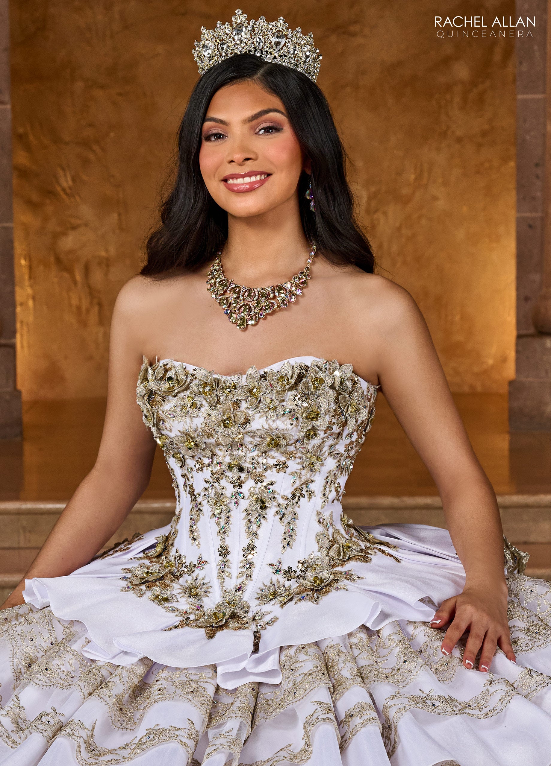 Rachel Allan RQ5003 Long Quinceanera Applique Ball Gown