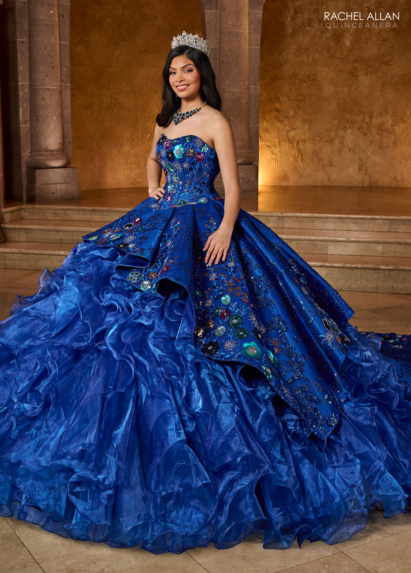 Rachel Allan RQ5004 Ruffle Quinceanera Long Ball Gown