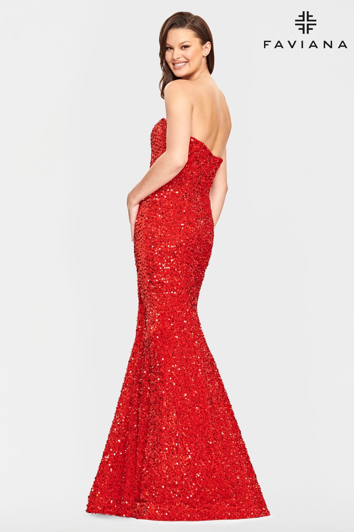 Faviana S10819 Prom Strapless Long Formal Gown