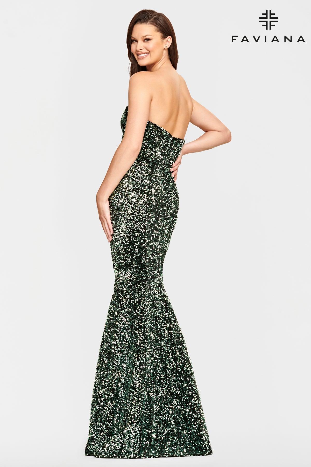 Faviana S10819 Prom Strapless Long Formal Gown