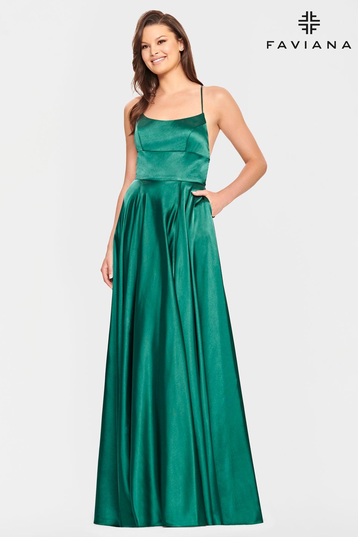 Faviana S10828 Long Formal Prom Dress