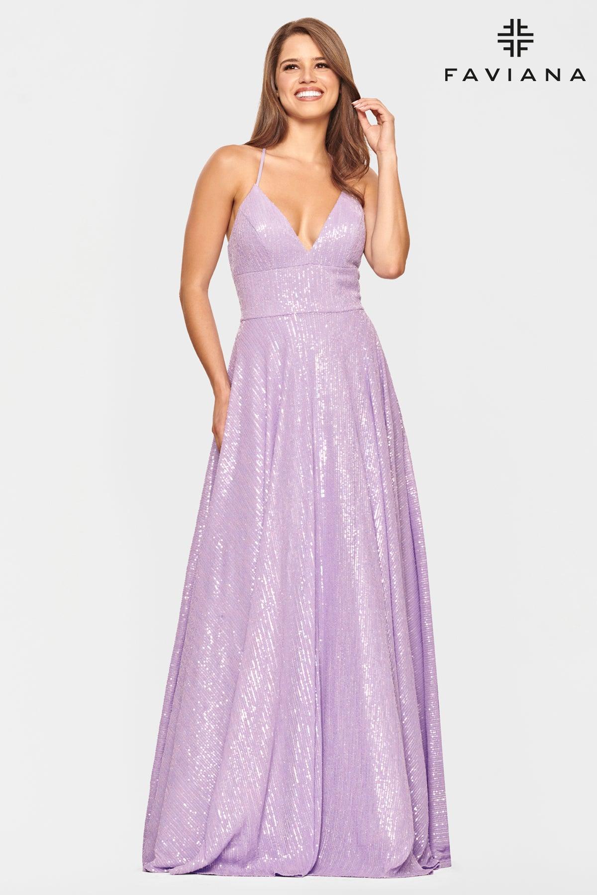 Faviana S10831 Long Ball Gown Prom Dress
