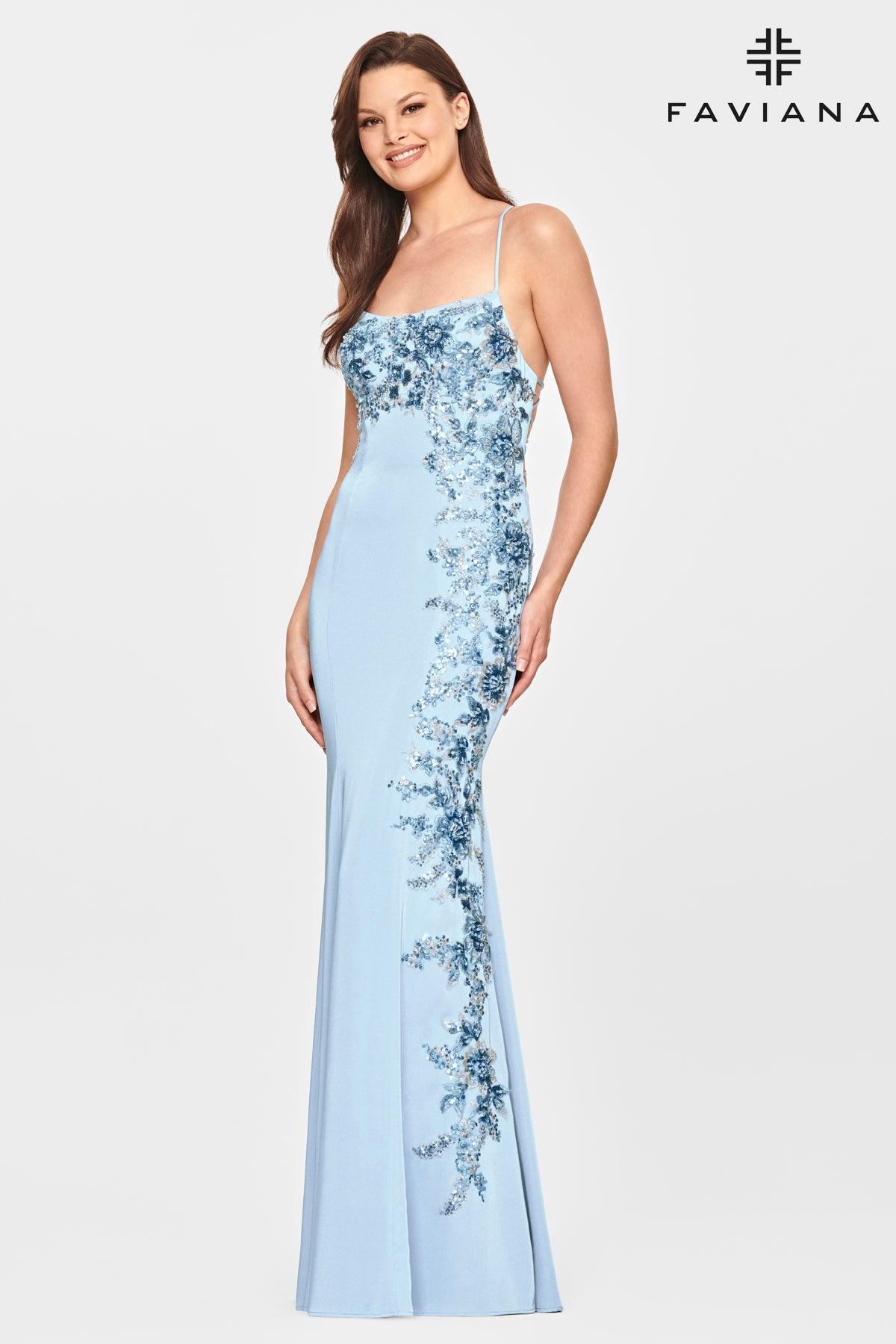 Faviana S10845 Long Formal Evening Prom Dress