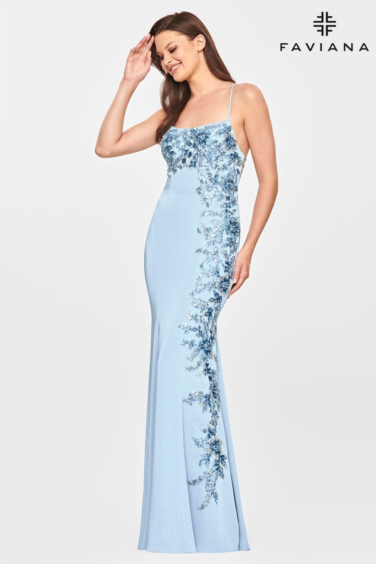 Faviana S10845 Long Formal Evening Prom Dress