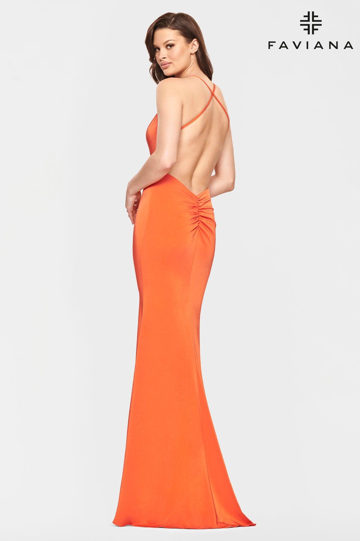 Faviana S10848 Long Formal Fitted Prom Dress