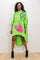 Cocktail Dresses Long Sleeve Sequin Hi Low Dress  Green