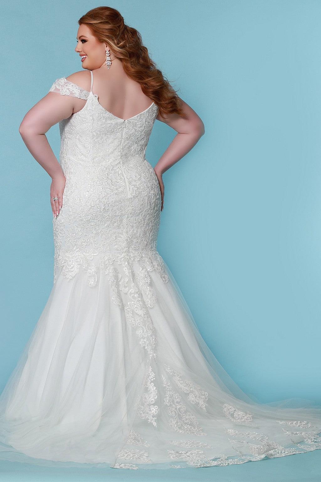 Sydneys Closet SC5273 Long Mermaid Wedding Dress