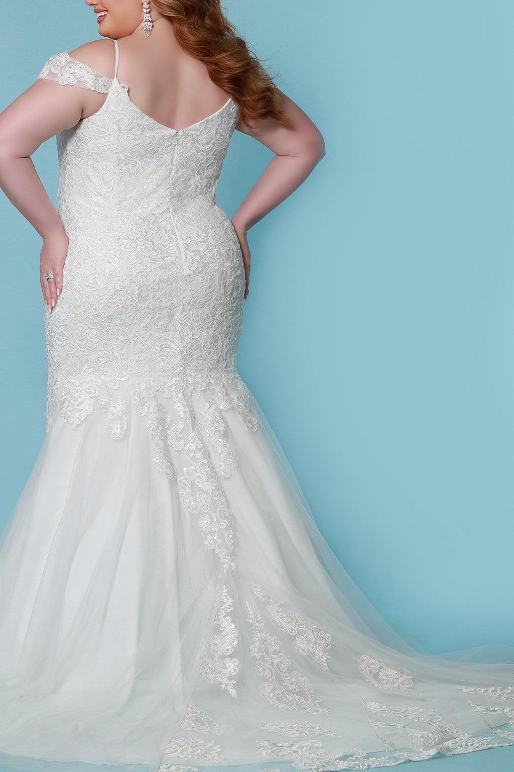 Sydneys Closet SC5273 Long Mermaid Wedding Dress