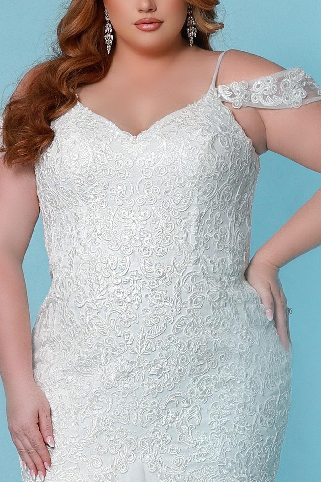 Sydneys Closet SC5273 Long Mermaid Wedding Dress