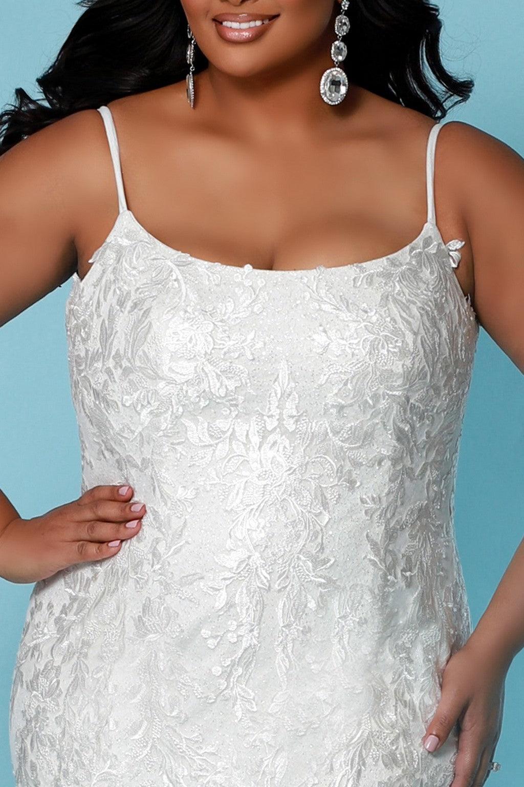 Sydneys Closet SC5278 Long Mermaid Wedding Dress