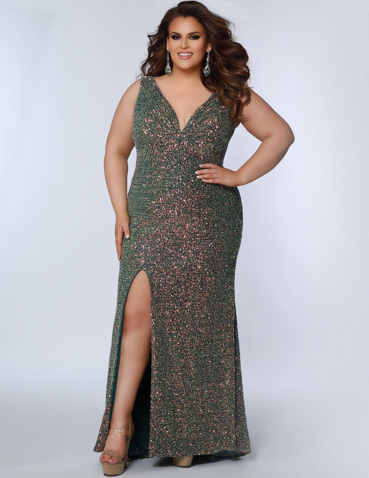 Sydneys Closet SC7339 Plus Size Long Formal Prom Dress