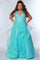 Plus Size Dresses Plus Size Long Sleeveless Prom Ball Gown Bluejay