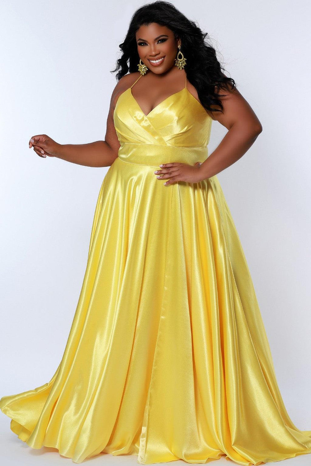 Plus Size Dresses Long Formal Plus Size Prom Dress  Lemon