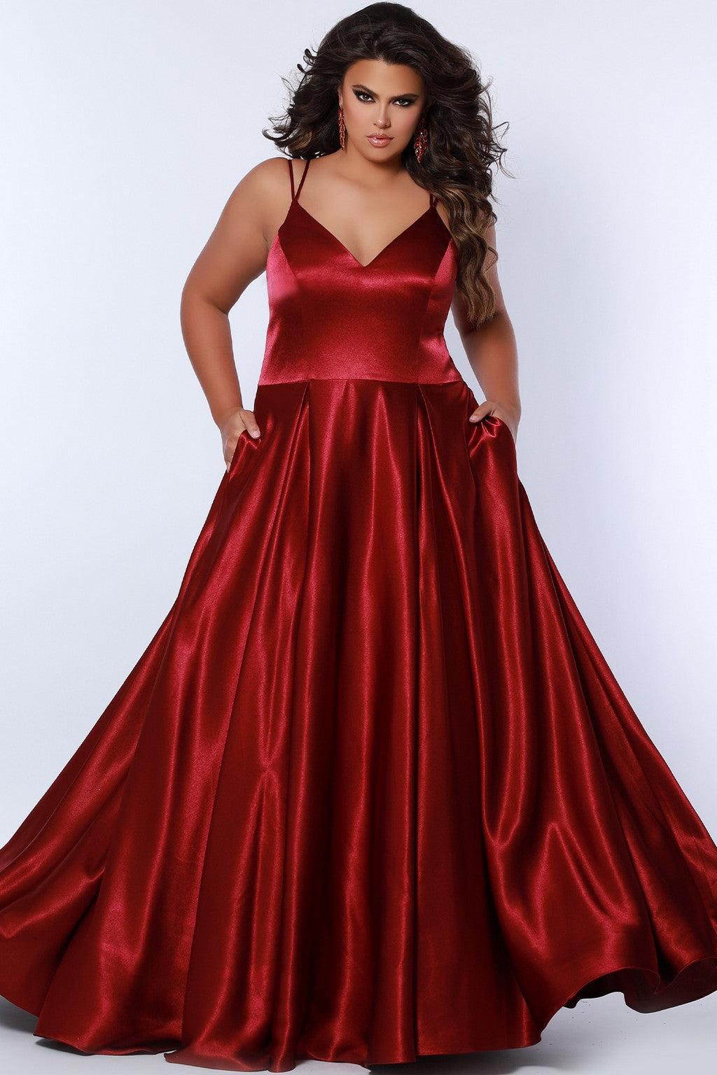 Plus Size Dresses Long Plus Size Prom Dress Burgundy