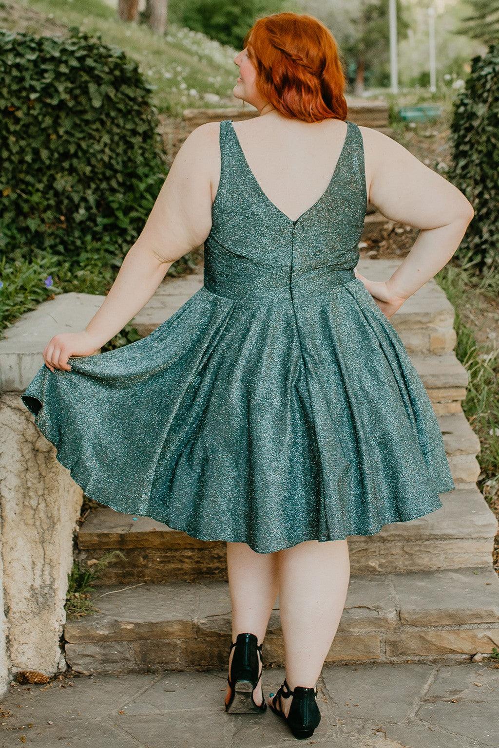 Sydneys Closet SC8108 Plus Size Short Homecoming Dress