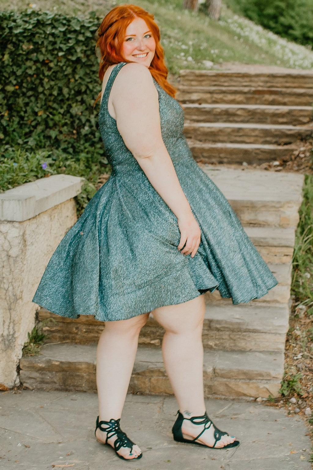 Sydneys Closet SC8108 Plus Size Short Homecoming Dress