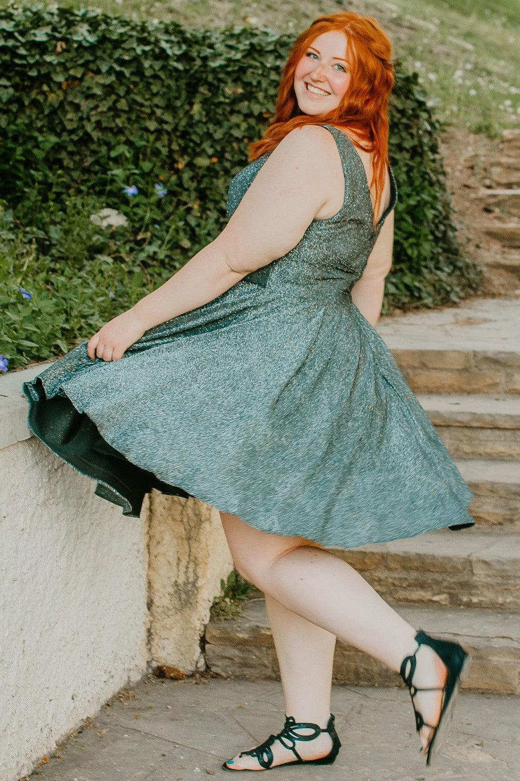 Sydneys Closet SC8108 Plus Size Short Homecoming Dress