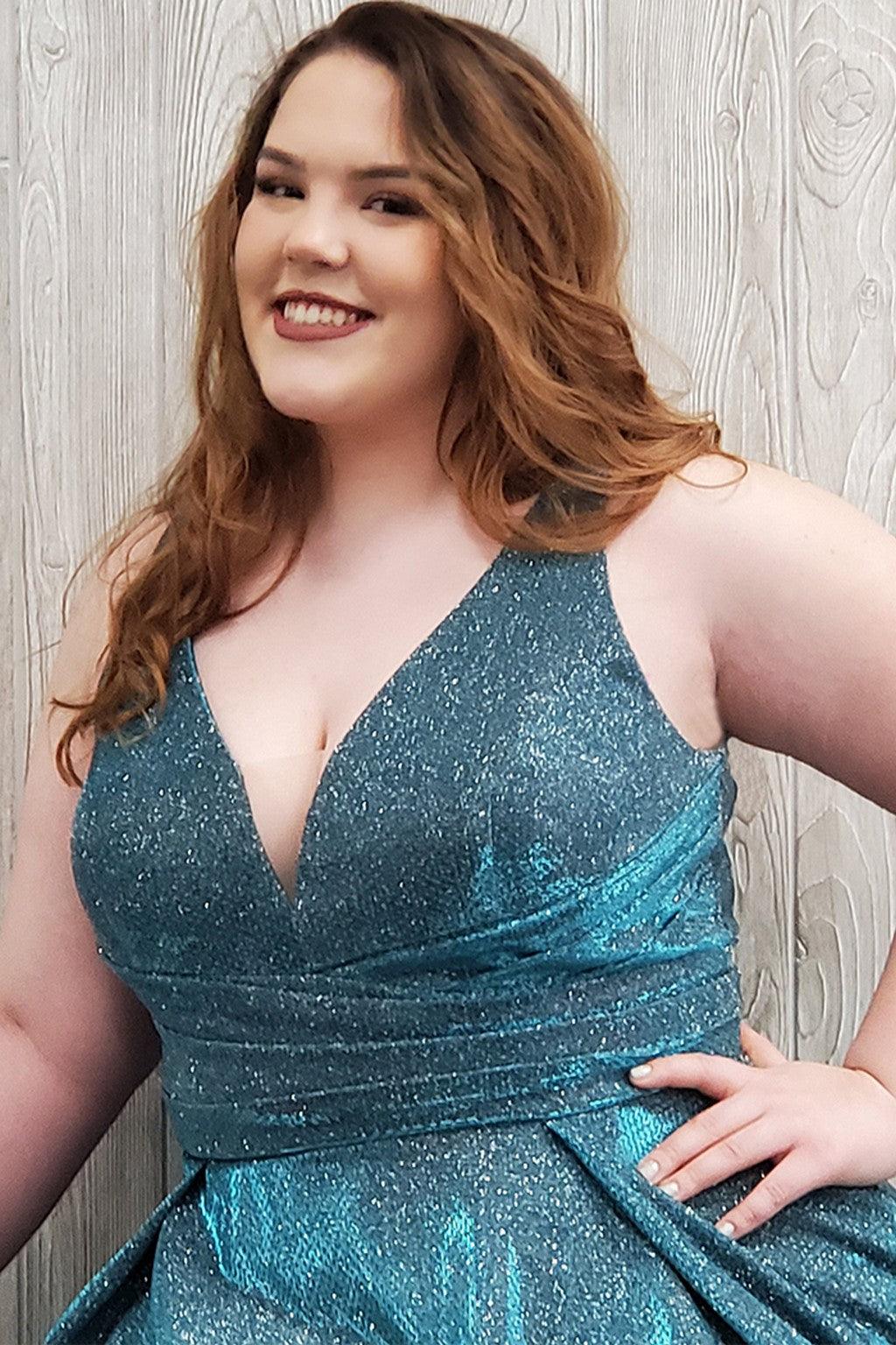 Sydneys Closet SC8108 Plus Size Short Homecoming Dress